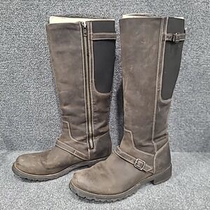 Ariat Stanton Knee High Side Zipper Boot Riding Leather Brown Sz 8.5B Women